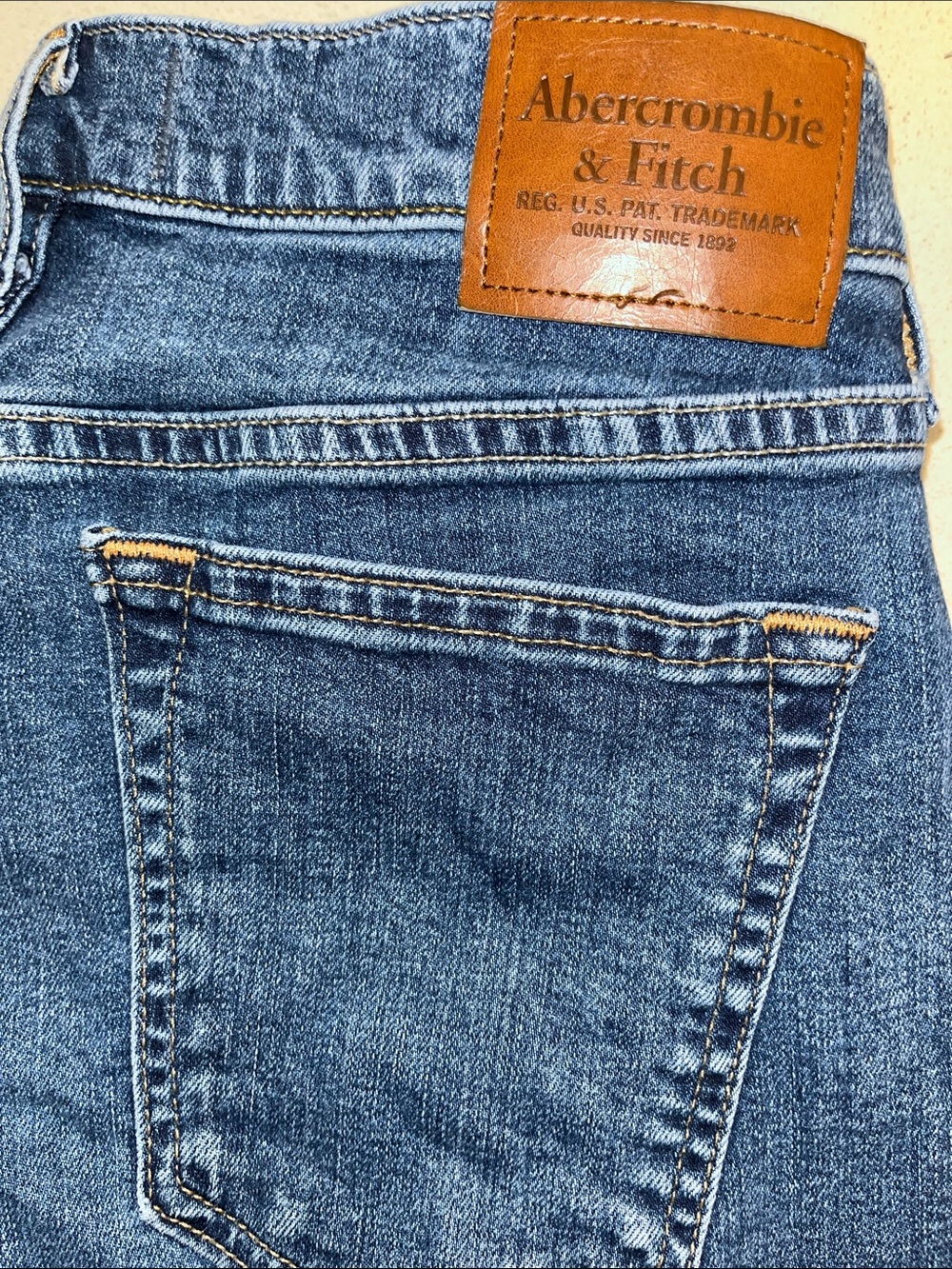 Abercrombie & Fitch Dark Blue Men's Jeans.